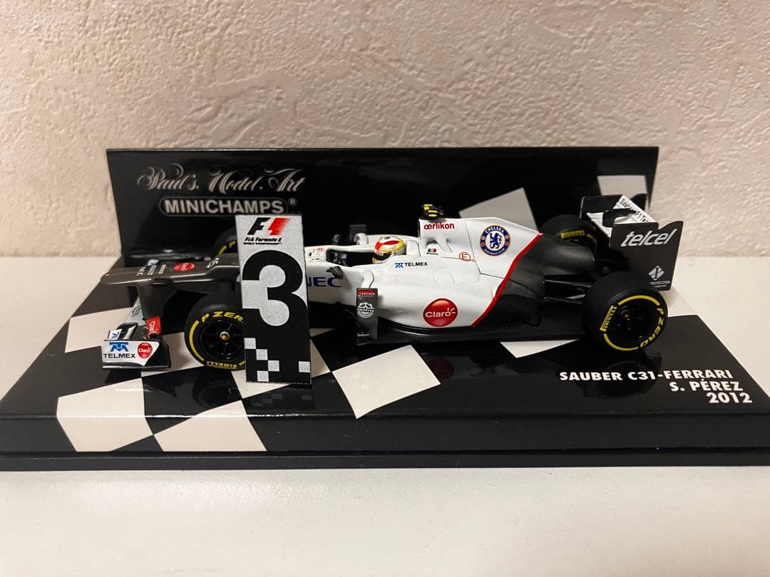 ミニチャンプス 1/43 ザウバー C31 ペレス 2012 カナダGP 3位
