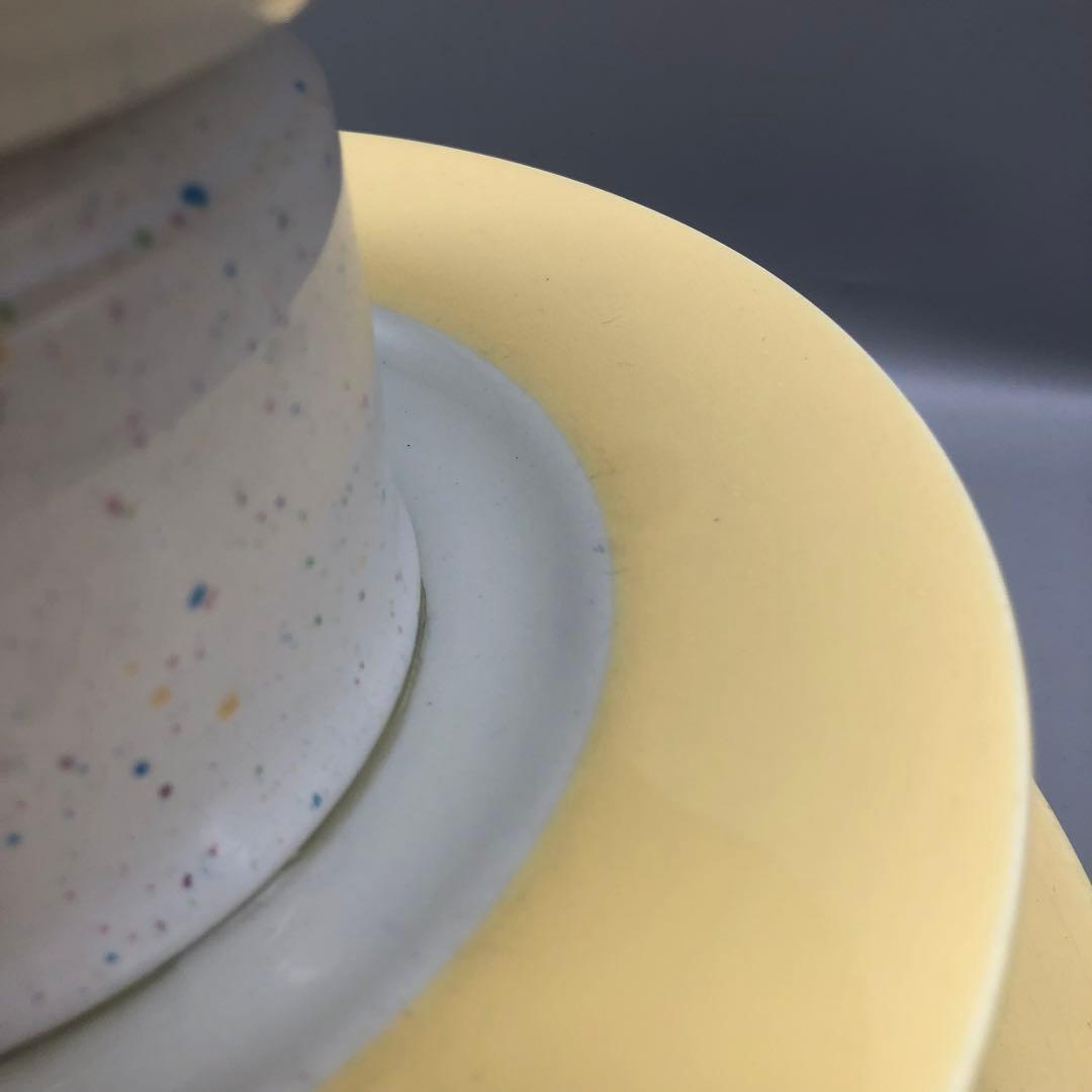 オランダHEMAアンティーク三段ティーカッププレート飾りスタンドビンテージ陶器