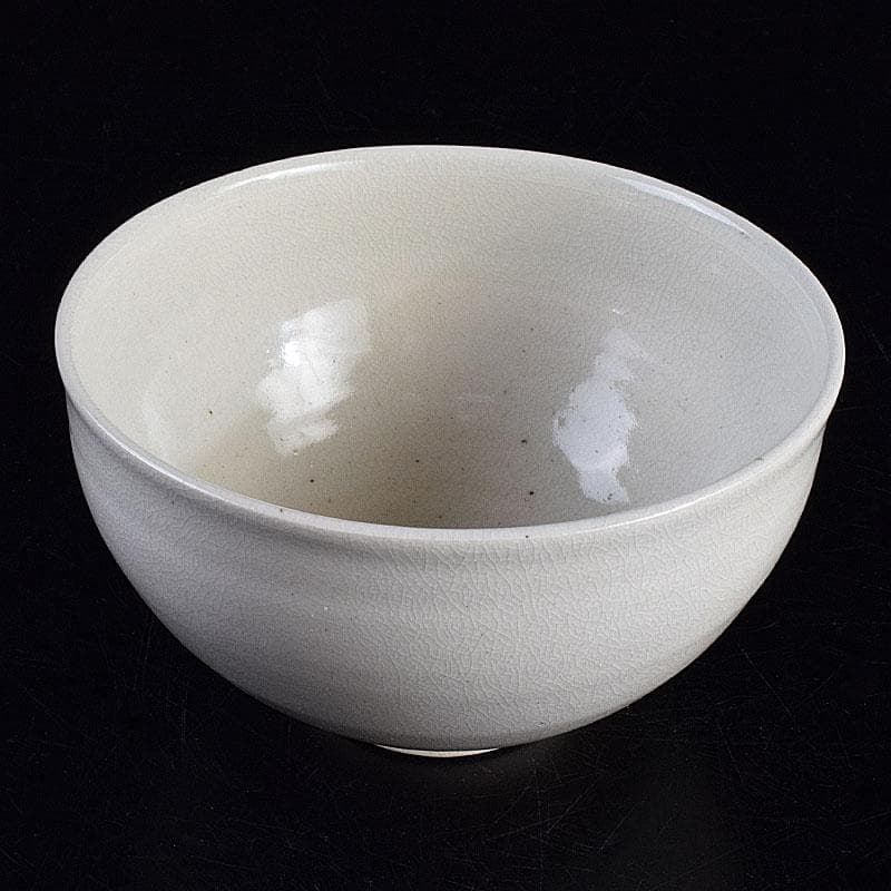 茶道具　京焼　久世久宝作　色絵菊文　茶碗　裏千家十四代淡々斎極め箱　MR9442