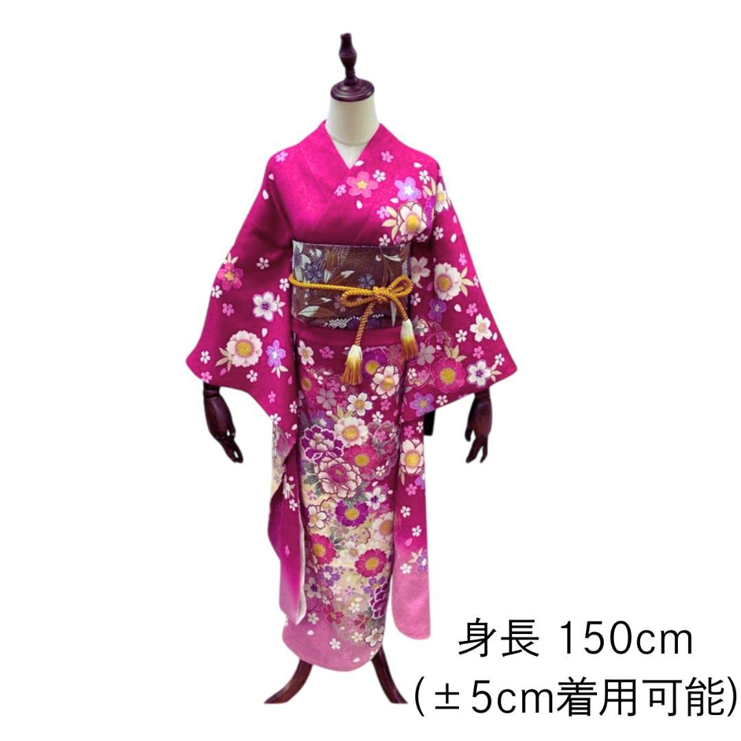 ≪早い者勝ち≫【超美品】 振袖セット 成人式 正絹 振袖 ピンク *124 ●