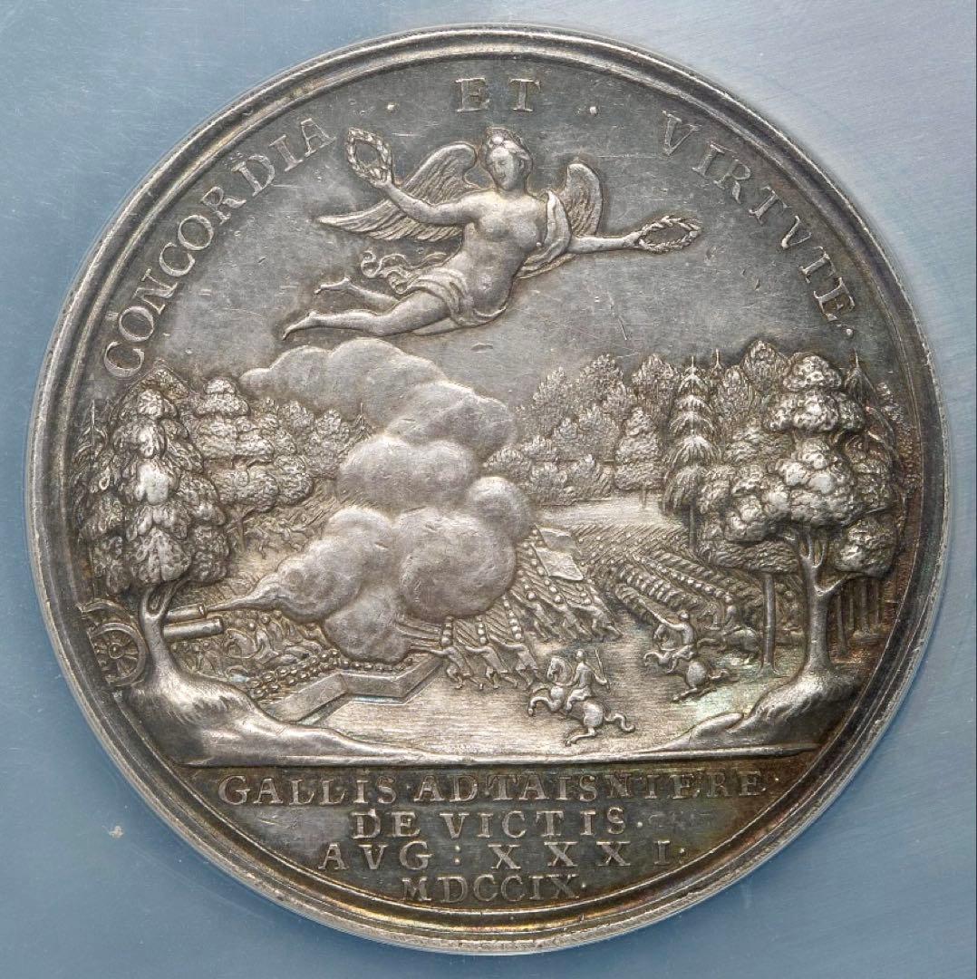 アン女王　1709年 マルプラケの戦い　トーン！シルバーメダル