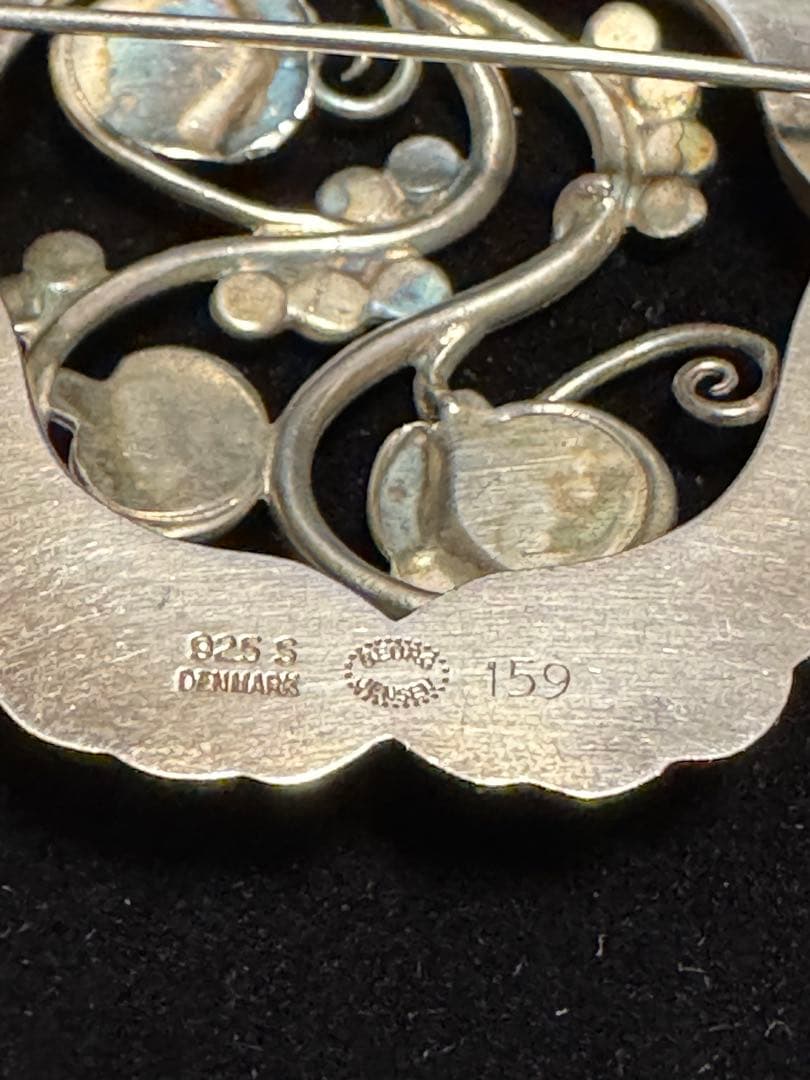 北欧ヴィンテージ GEROGブルームーンストーンブローチ