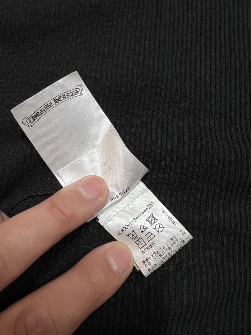 CHROME HEARTS ブラックタンクトップ　国内正規品