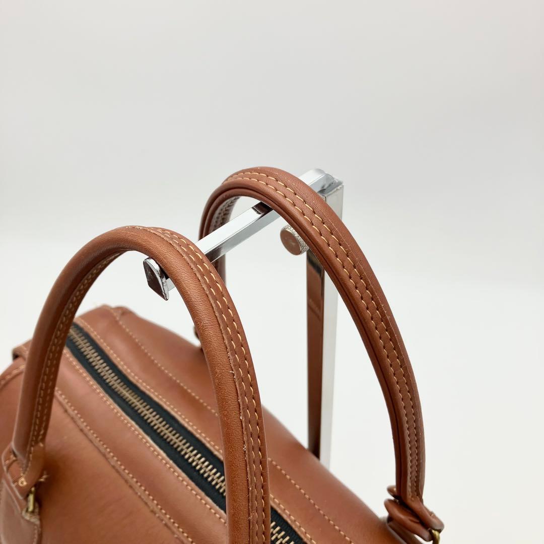 美品 オールドコーチ ミニボストン ハンドバッグ 2way ドーム型 USA製