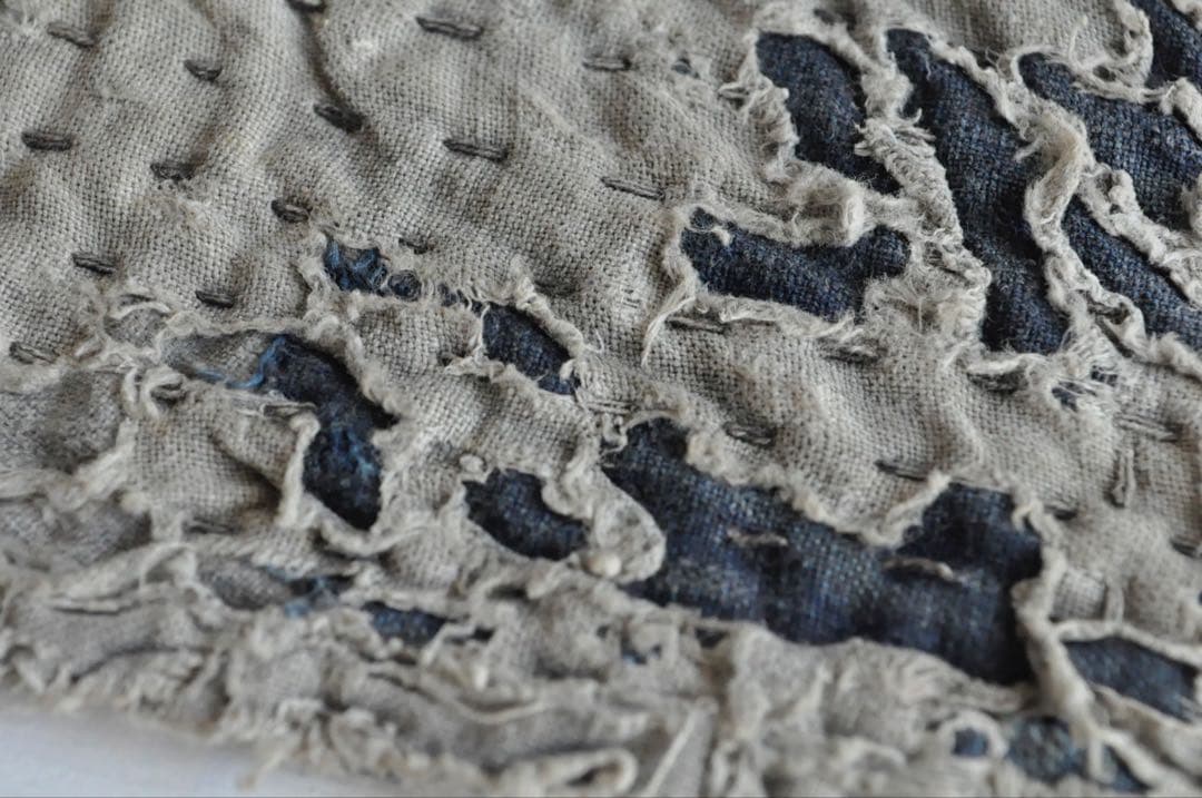 脚絆 襤褸 刺子 藍染 古布 骨董 美術 レトロ 古物 古道具 アンティーク