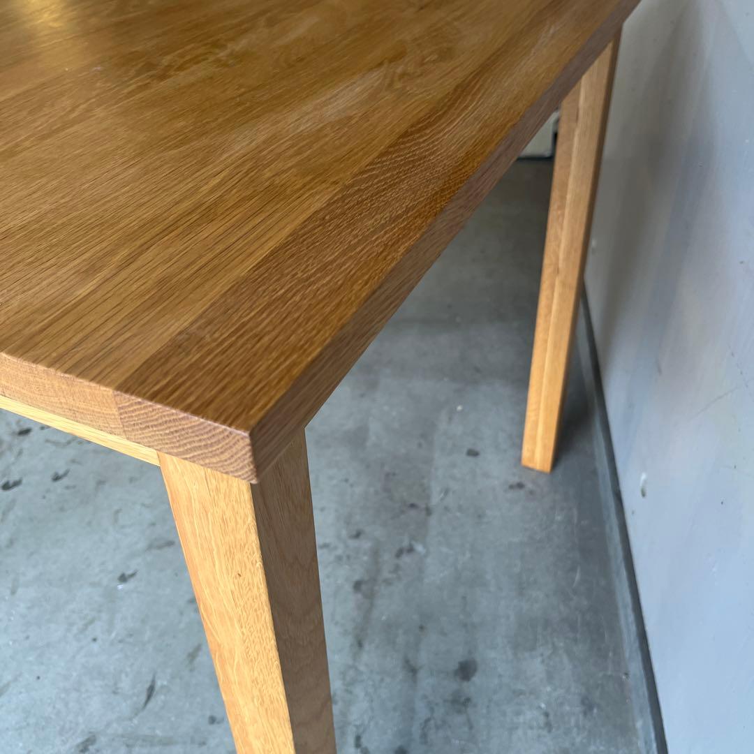 美品・廃盤希少★無印 無垢材ダイニングテーブル 幅８０ｃｍ・オーク材