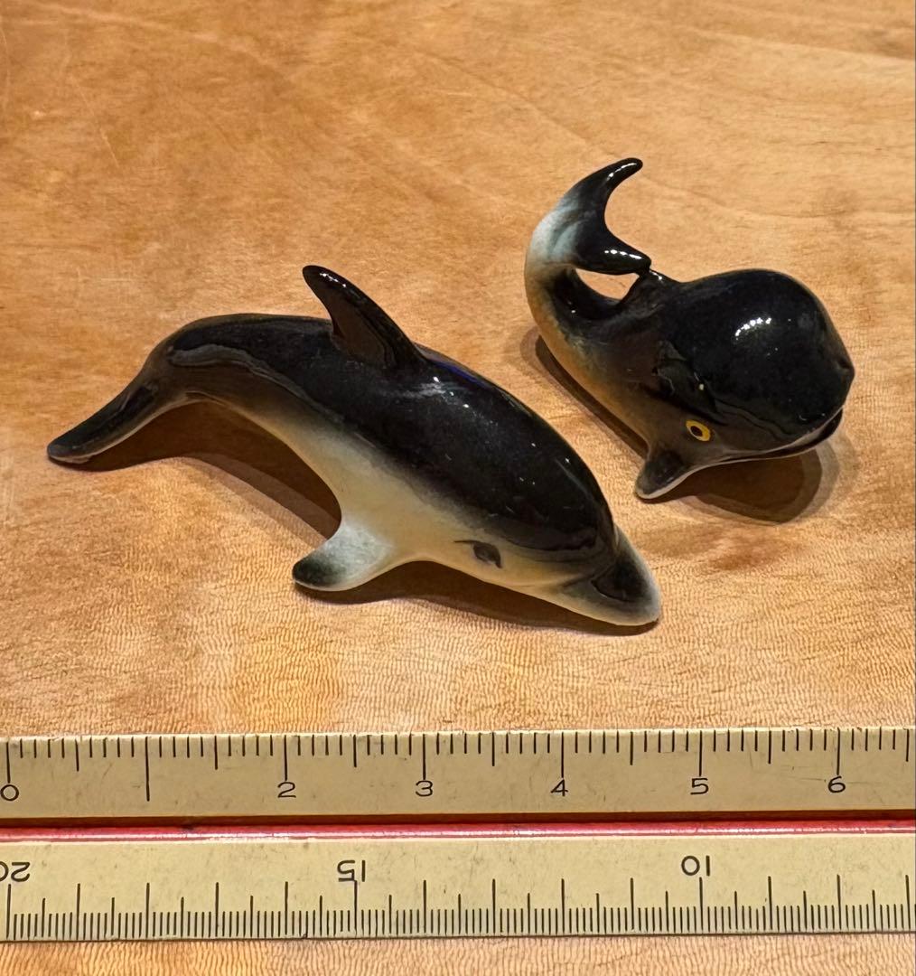 アニマルミニチュア陶器　アンティーク置物