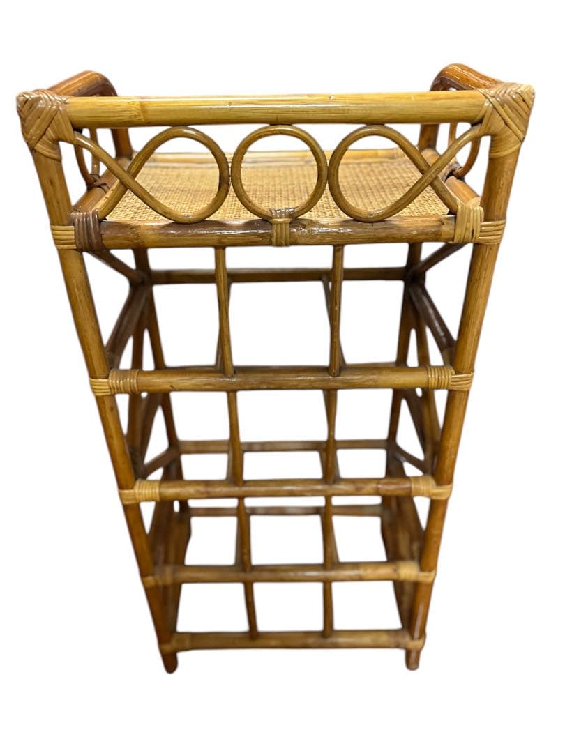 昭和レトロ ラタンチェスト 4段 引き出し箪笥 古家具 ビンテージヴィンテージ