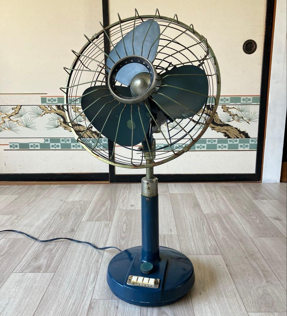 希少 FUJIDENKI レトロ 扇風機 サイレントファン アンティーク 稼動品