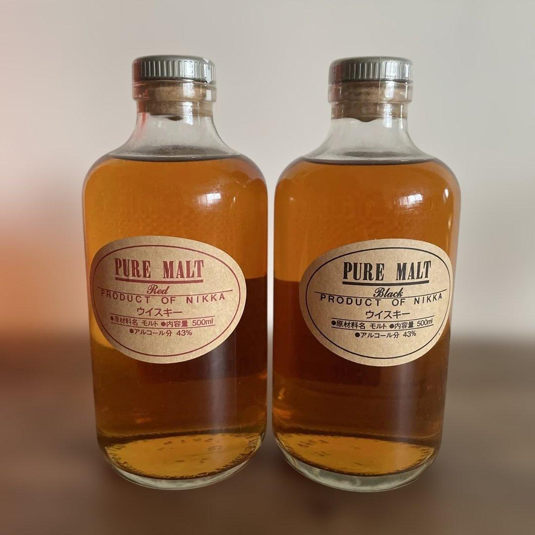 ウイスキー NIKKA PURE MALT Red & Black 500ml
