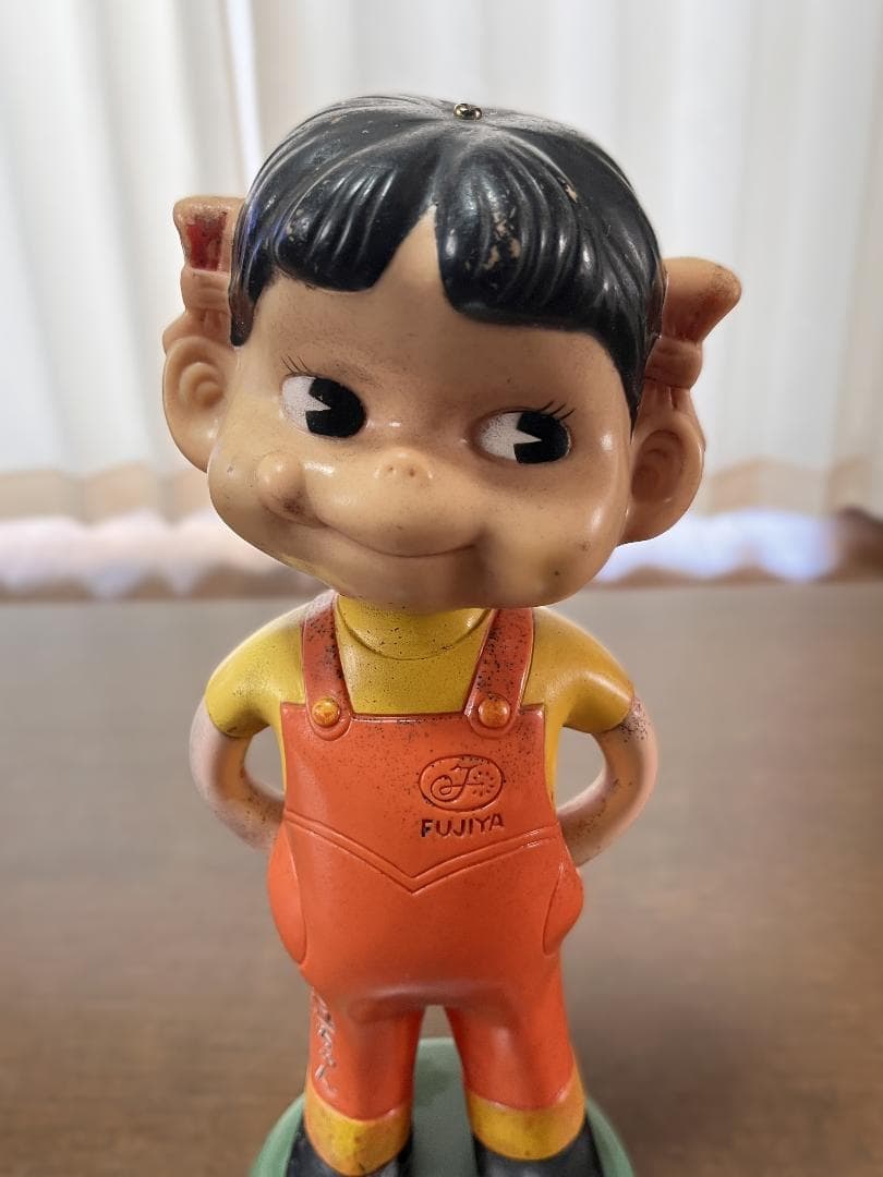 ペコちゃん人形　不二家　FUJIYA　マスコット人形　ペコちゃん　アンティーク