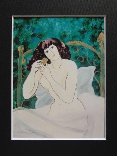 東 弘孝、めざめ、希少画集画、新品額装付