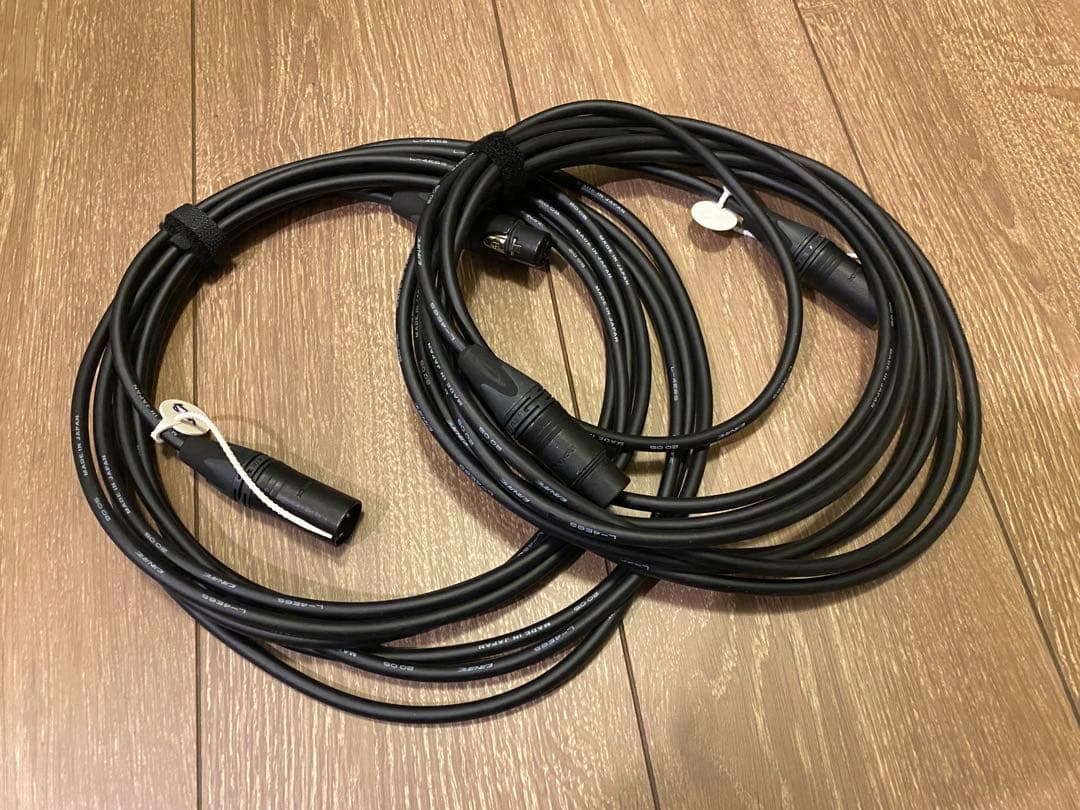 CANARE 4E6S 5m 2本 NEUTRIK XLR マイクケーブル ①