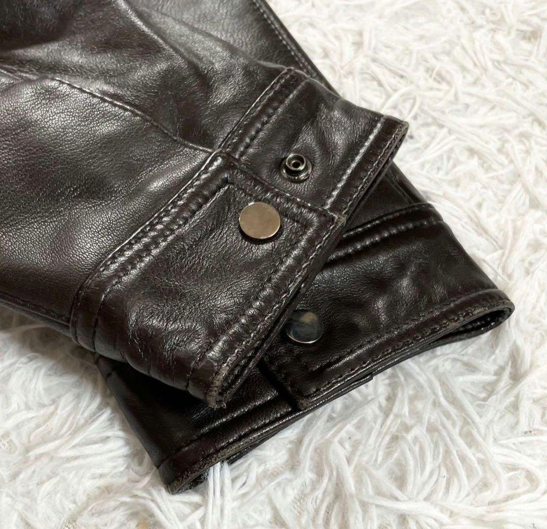 シングルライダース　ジャケット　レザージャケット　本革　羊革