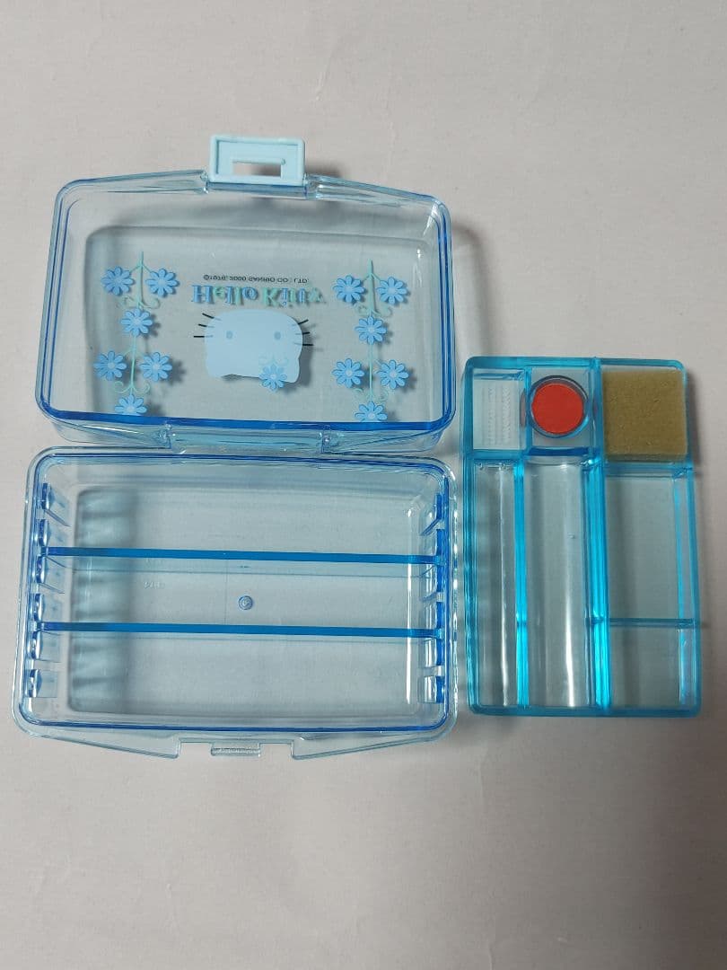 ハローキティ　2000年　フラワー　印鑑ケース・手提げ金庫