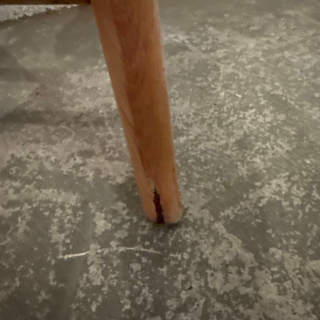 ヴィンテージ　ラウンド　スツール　サイドテーブル　剥離