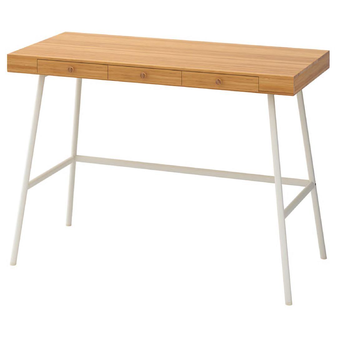 【美品】IKEA LILLÅSEN リルオーセン　バンブーデスク