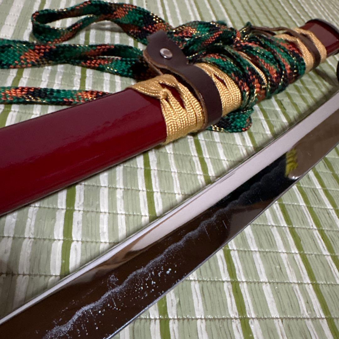 模造刀　模擬刀　武士　侍　伝統工芸　剣　ソード　太刀　小太刀　鞘　鍔　赤　朱色