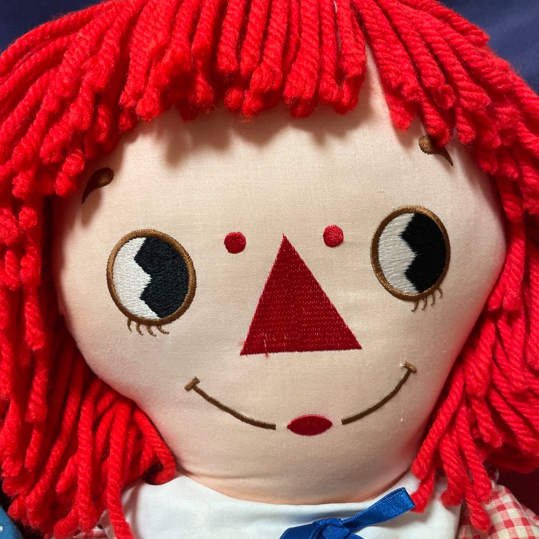 296♡ラガディ・アン＆アンディ　横目　刺繍　希少　アンティークドール　ペア