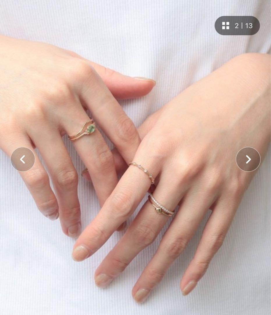 【うさ】NOIR DE POUPÉE K10ミントカイヤナイト　トパーズ