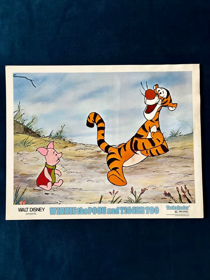 プーさんとティガーUSオリジナル映画ポスター、ロビーカード5枚セット