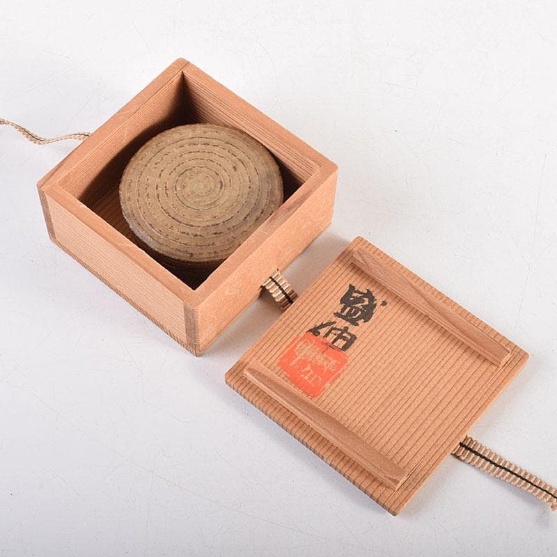 茶道具　木村盛伸作　灰釉　香合　共布共箱　V　8318