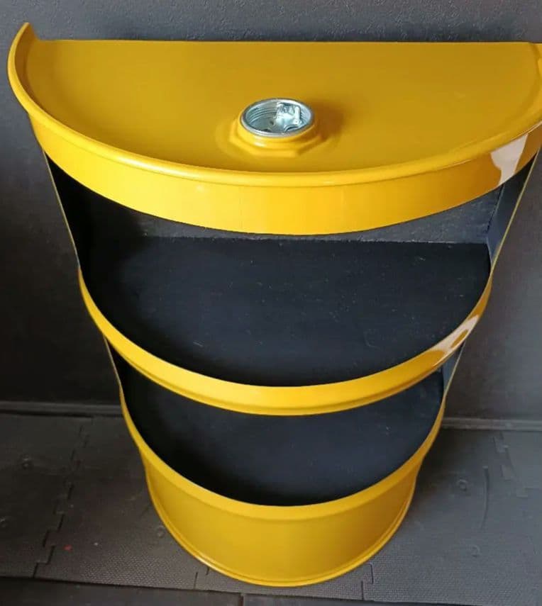 200㍑ドラム缶RemakeアートBOX(イエロー)