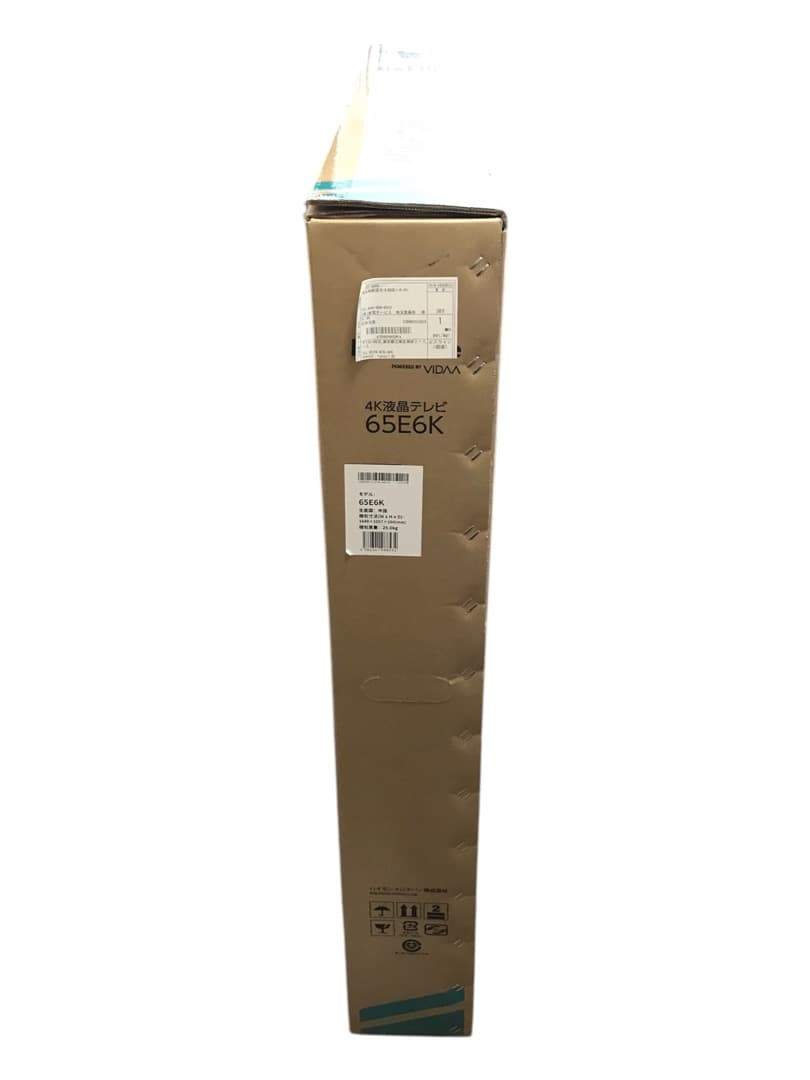 新品未開封品 ハイセンス 4K液晶テレビ 65V型 65E6K 2024年製