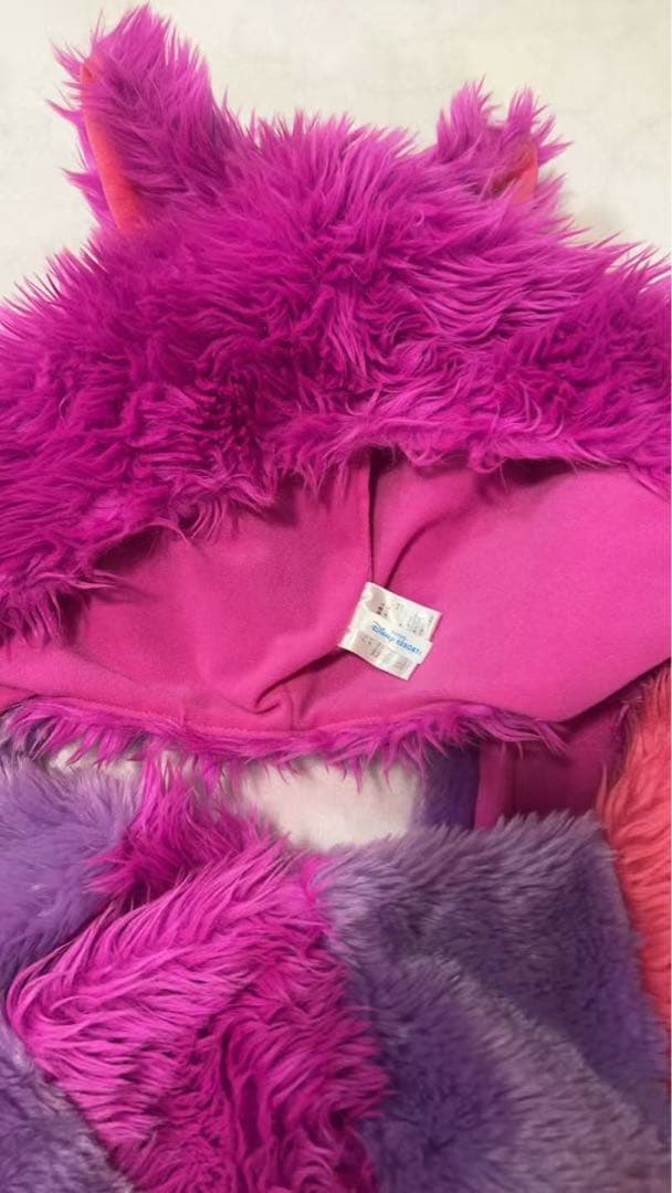 ディズニー　チャシャ猫　ファンキャップマフラー