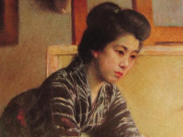 亀高文子、キャンバスの女、希少な画集より、新品高級額