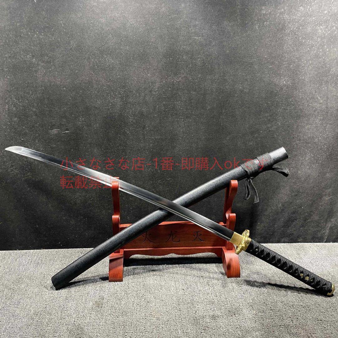 武士打刀29寸ロング1095鋼バージョン波 古兵器 武具 刀装具 日本刀 居合刀
