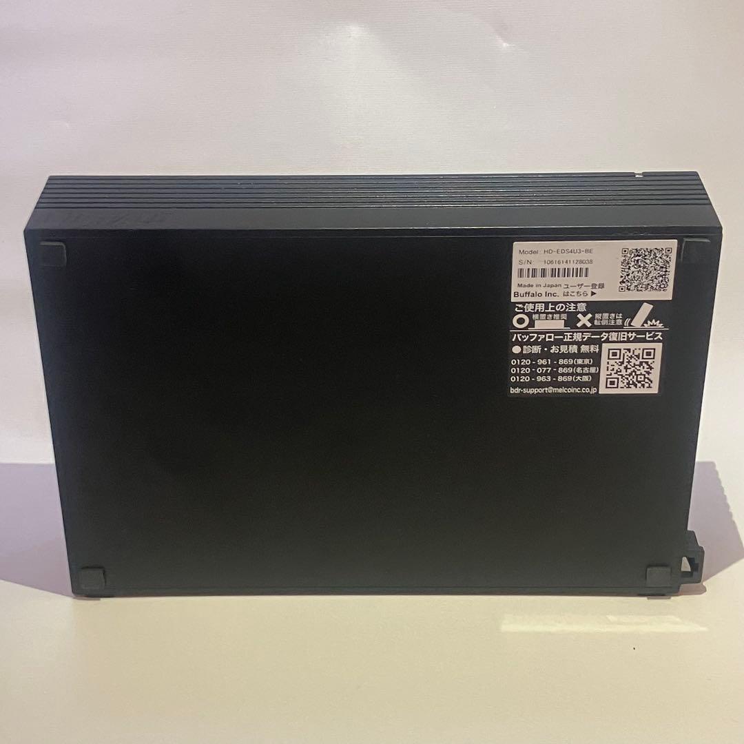 【美品】BUFFALO 外付けハードディスク　4.0TB