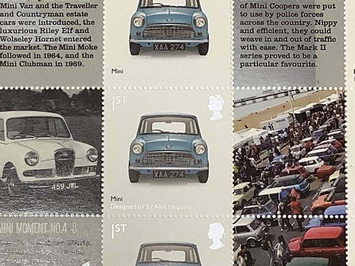 ローバーミニ切手シート　MINI切手1シート　イギリス切手2009年発行