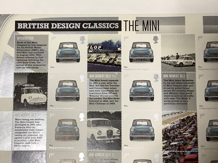 ローバーミニ切手シート　MINI切手1シート　イギリス切手2009年発行