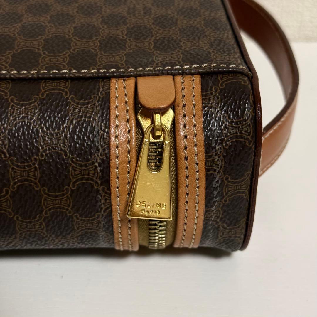 CELINE セリーヌ マカダム柄 バニティバッグ