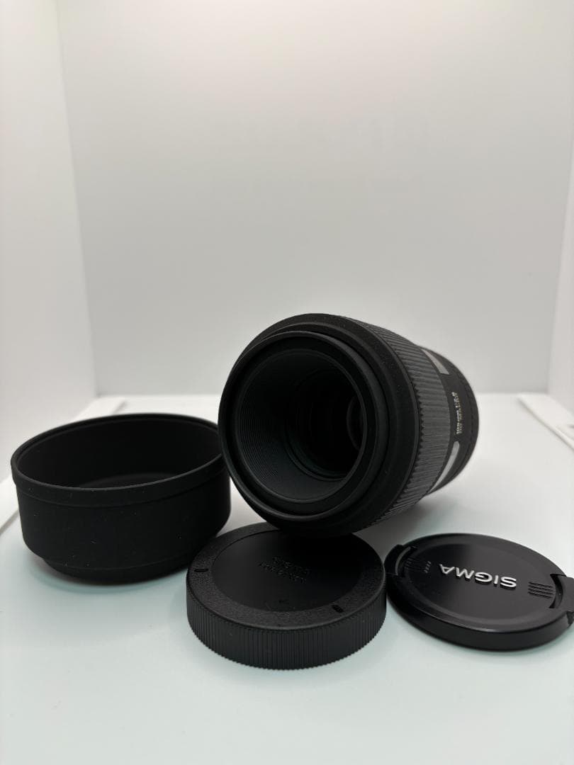 23外観美品　SIGMA 105mm F2.8EX DG MACRO CANON