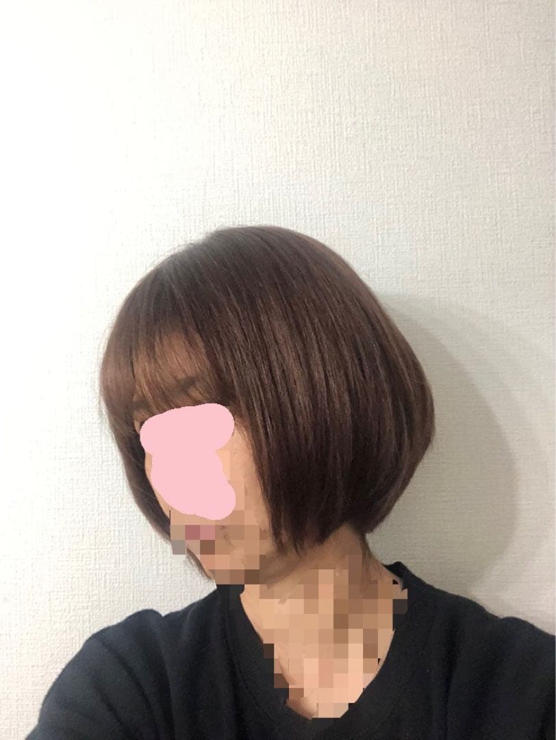 人毛100% ショートボブ ブラウン 未使用