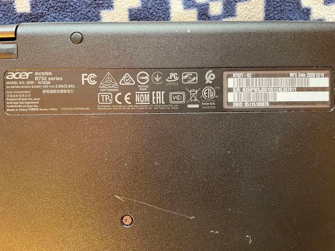 Acer Chromebook 本体 タッチスクリーン ACアダプター付き