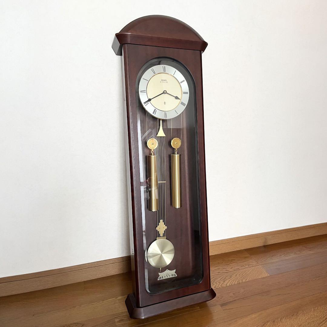 SEIKO セイコー エンブレム 振り子時計 掛時計 柱時計 HS303B