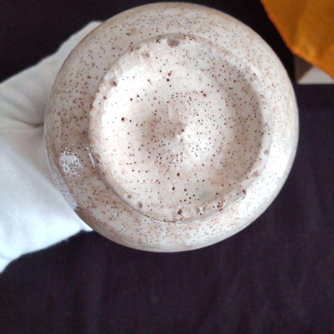 筒茶碗 萩白釉