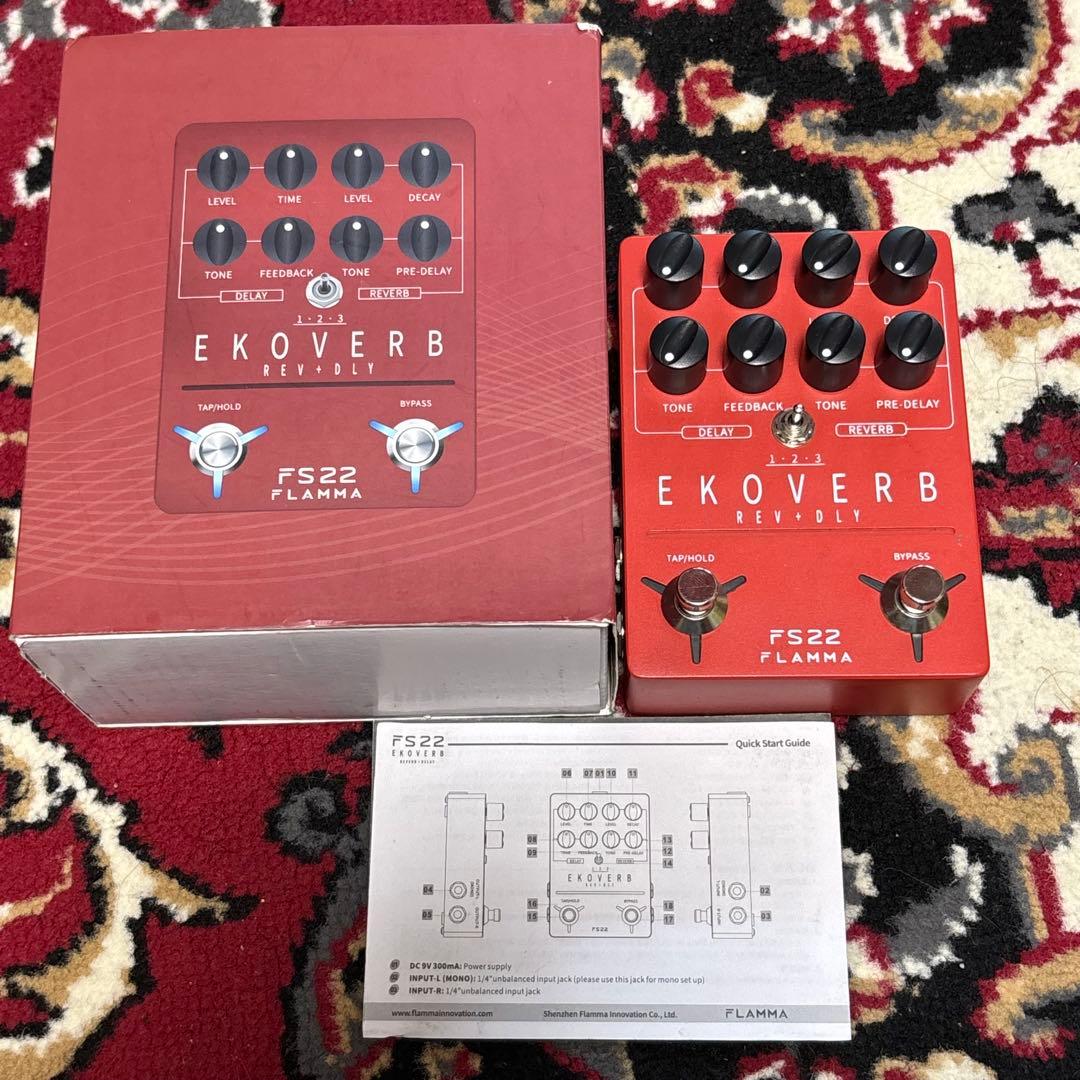 FLAMMA EKOVERB FS22 リバーブ ディレイ 空間系エフェクター