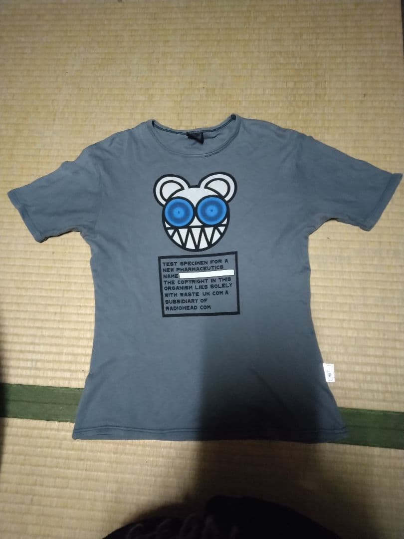 Radiohead Tシャツ クマの顔デザイン