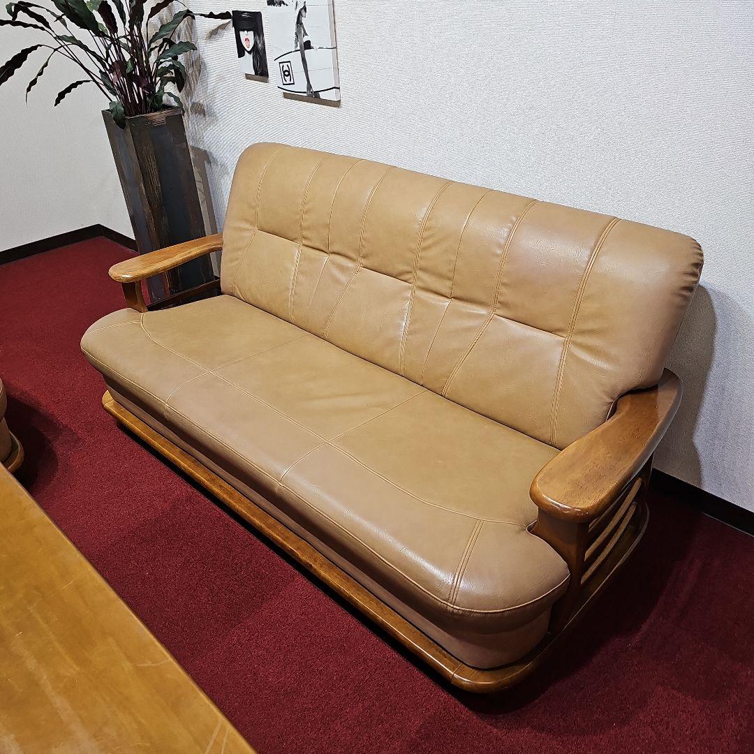 SET NITORI レトロ ベージュ ソファセット