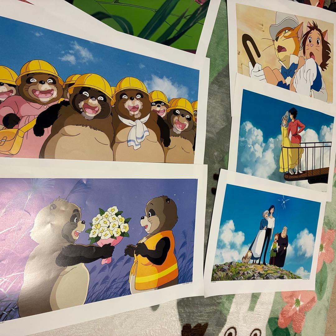 ジブリポスター柄違い、16タイトル各2枚合計32枚セット