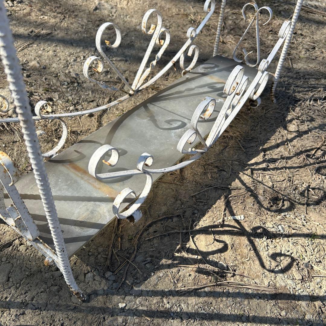 昭和　アンティーク　ガーデニング　シャビー アイアン　直接お渡し限定