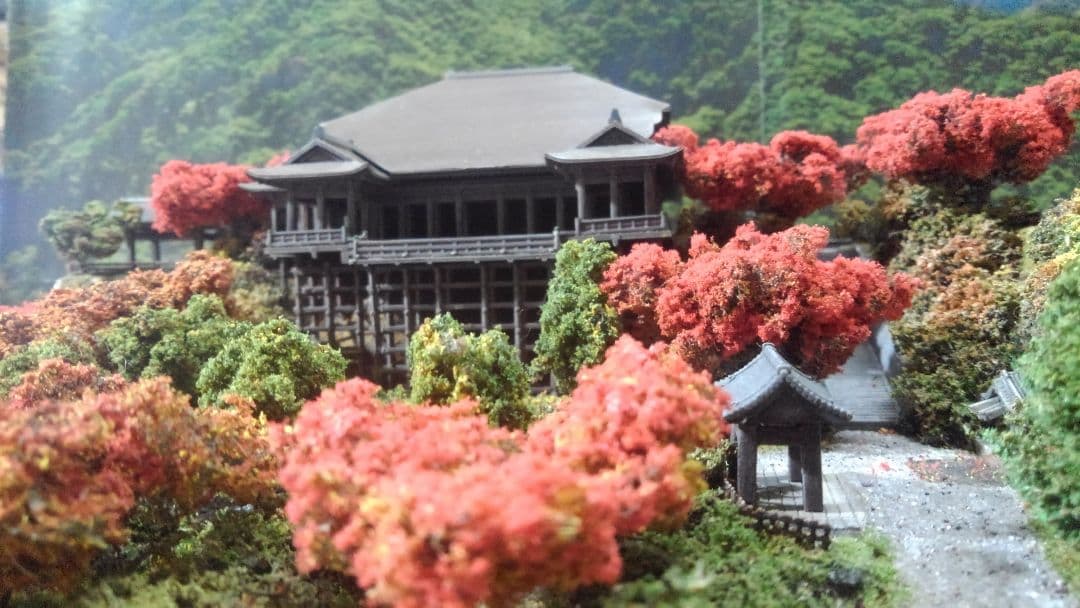 確認用✨鉄道模型ジオラマ✨お寺✨お城ジオラマ、プラモデル✨SPジオラマ製作