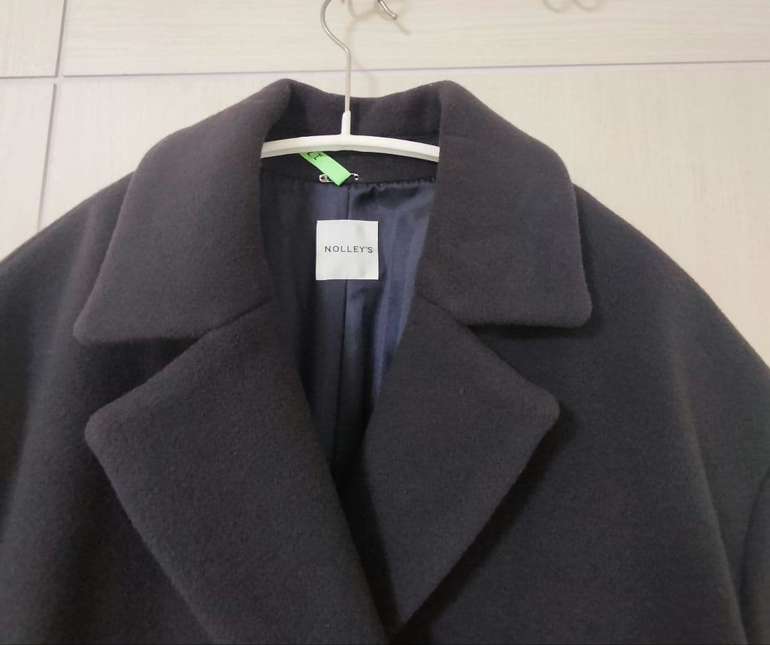 美品★定価46200円 NOLLEY'Sノーリーズ チェスターコートロングコート