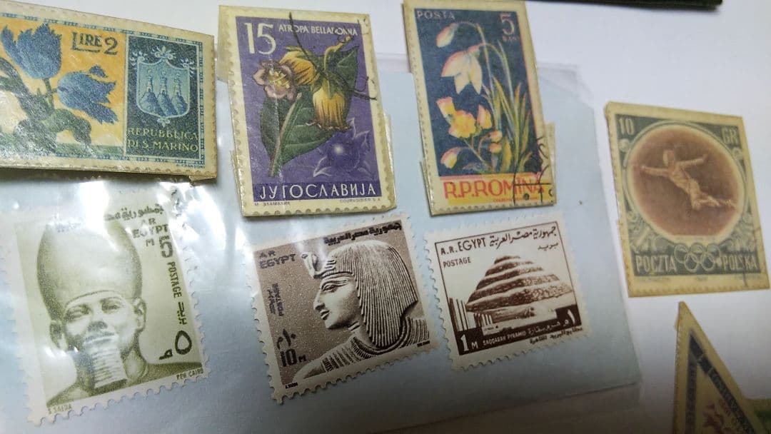 海外切手　世界一周　100枚以上 INDIA USSR　SANMARINO