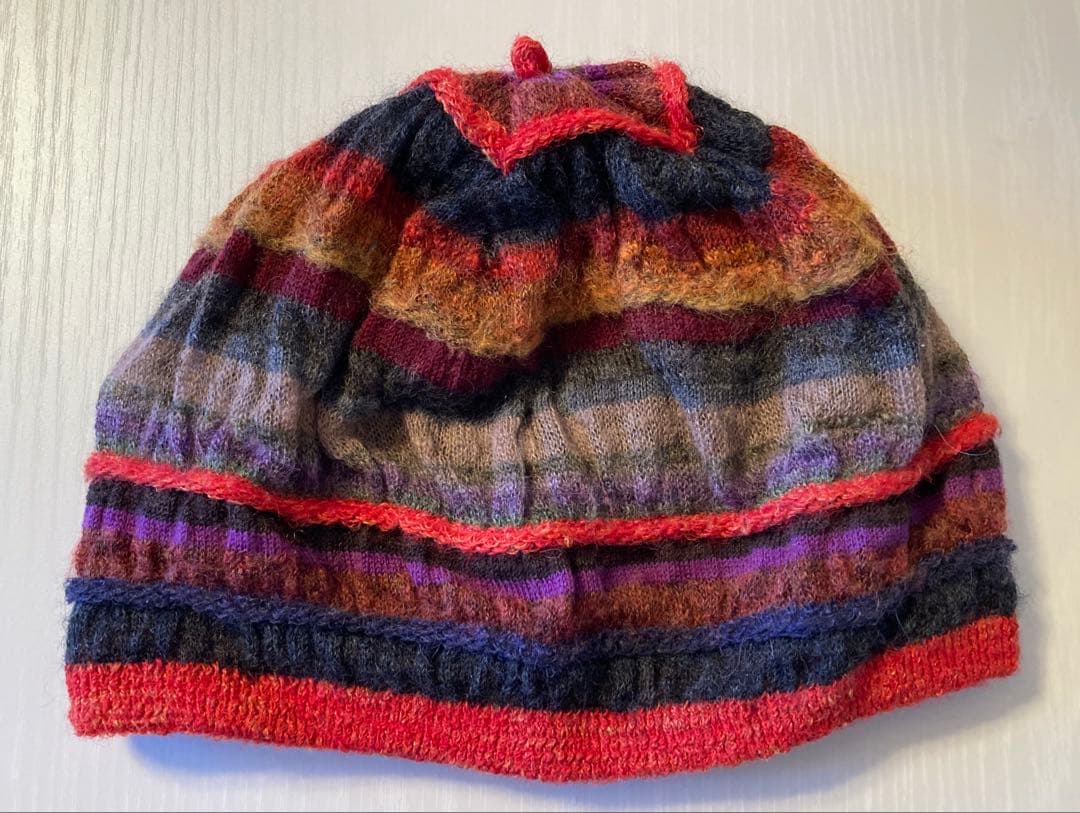 佐藤繊維　M&KYOKO ニット帽　帽子　リバーシブル