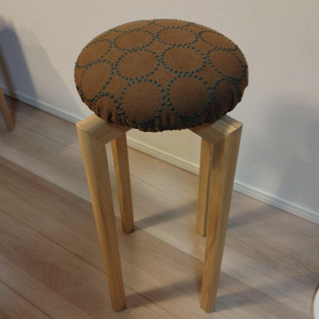 匠工芸　マッシュルームスツールSSとタンバリンシートカバーのセット